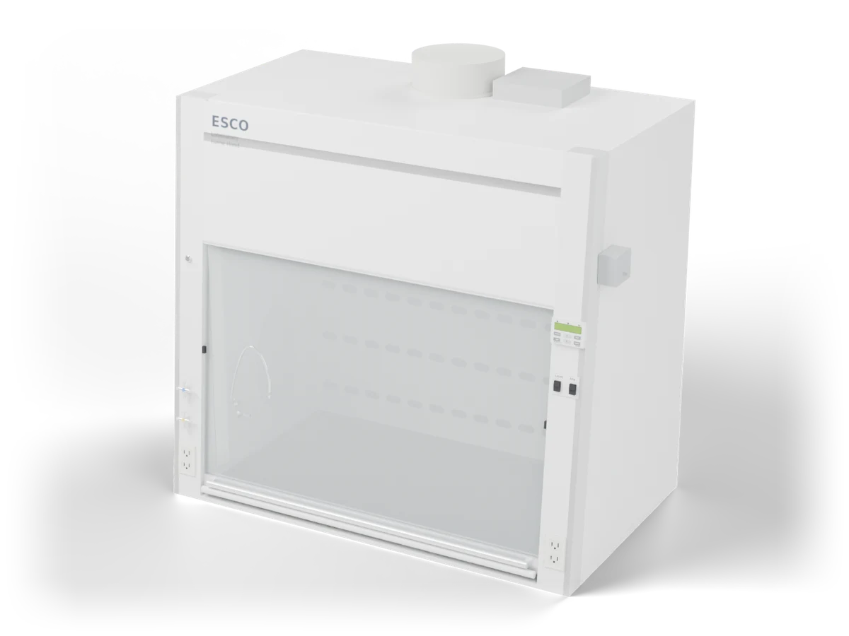 Esco Frontier Acela EFA-5UDUVW-9 benchtop fume hood with Sentinel XL airflow monitor