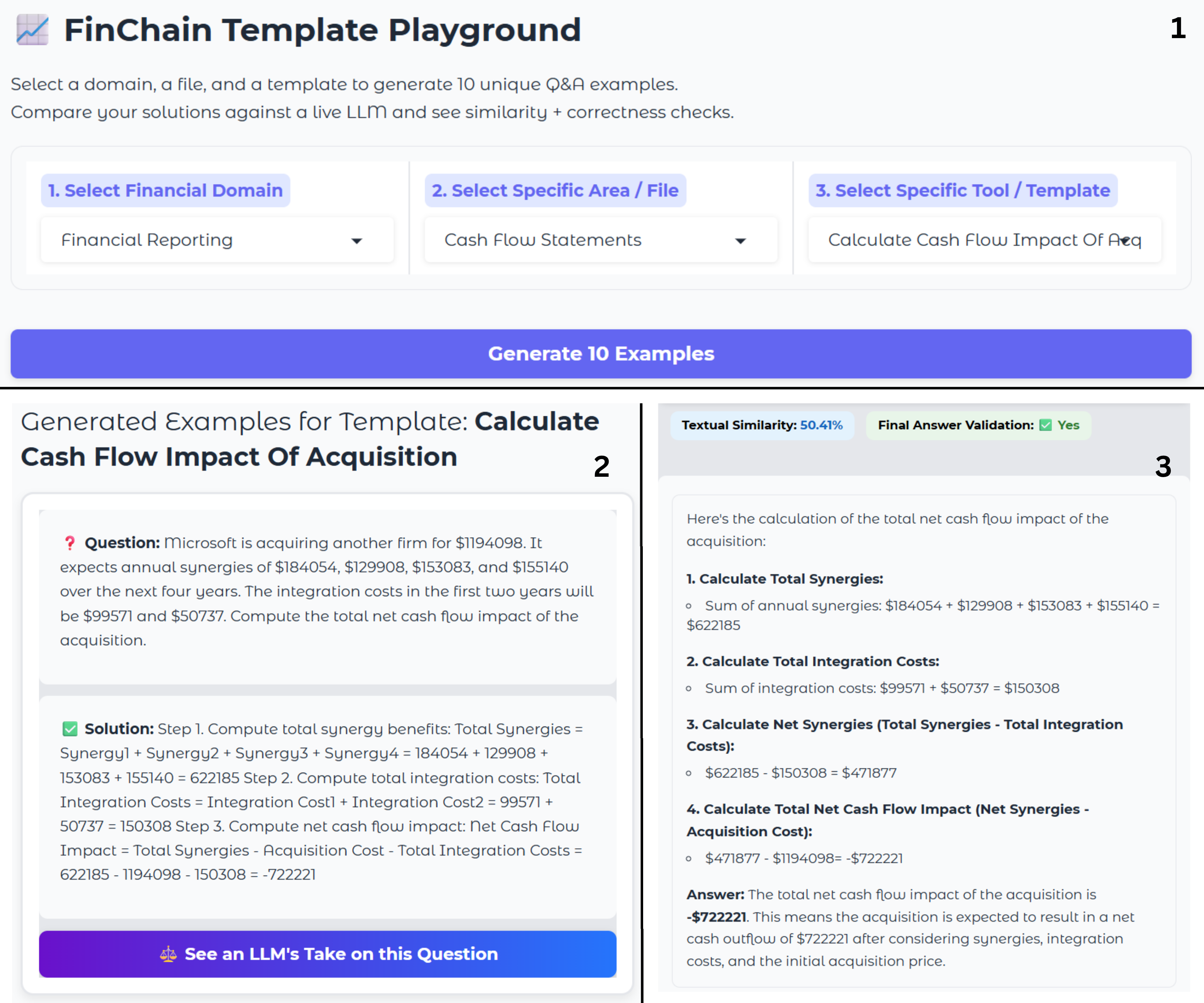 Screenshot of the FINCHAIN application preview