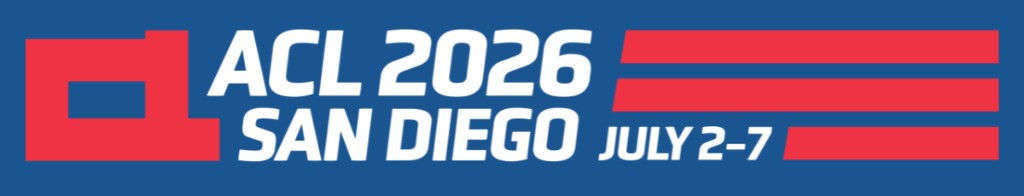 ACL 2026, San Diego, July 2–7